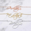 Whack Personalized Script Name Necklace With Heart