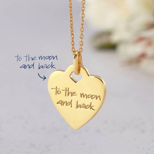 Handwriting Message Pendant Necklace