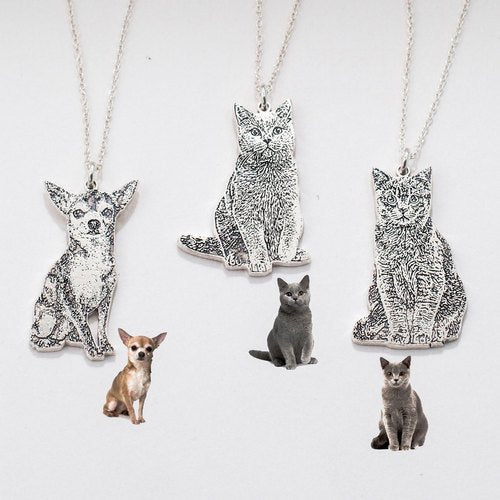 Personalized Lovely Pet Photo Pendant Necklace