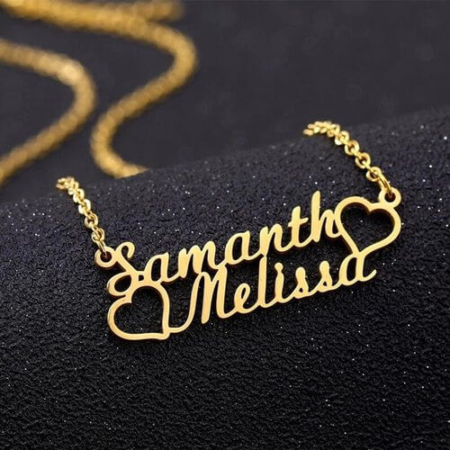 BFF Couple Heart Friendship Necklace