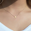 Personalized Hand Written Single Letter Silver Necklace