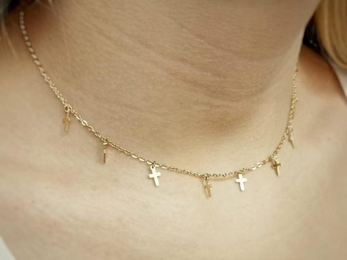 Dainty Mini Cross Necklace