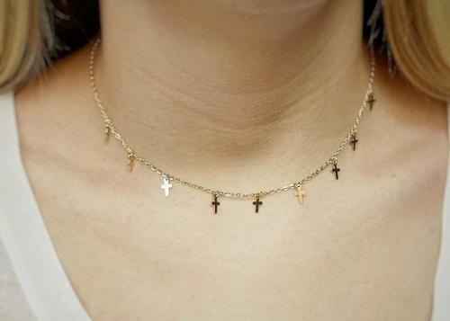 Dainty Mini Cross Necklace