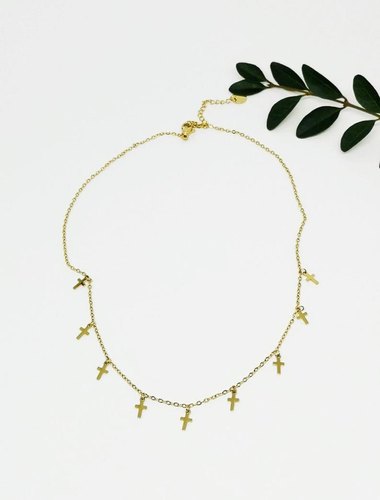 Dainty Mini Cross Necklace