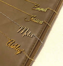 Miter Custom Name Pendant Necklace
