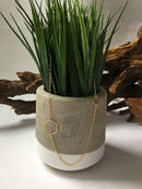 Pontiff Asymmetrical Hexagon Necklace