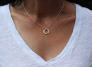 Cameo Custom Two Circle Necklace