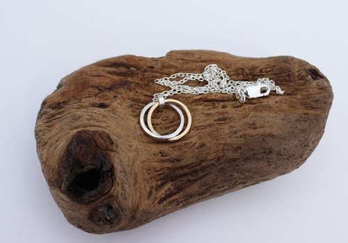 Cameo Custom Two Circle Necklace