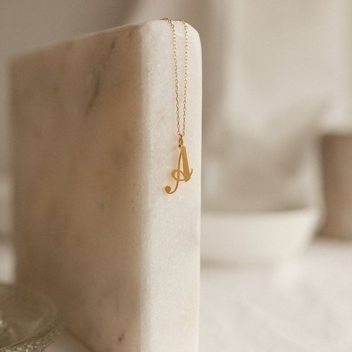 Vertex Personalized Alphabet Pendant