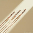 Four Sides Engraving Personalized Square Bar Name Necklace