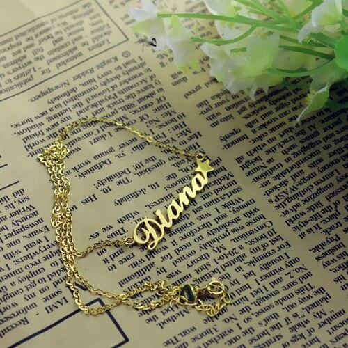 Personalized Name Necklace with Star
