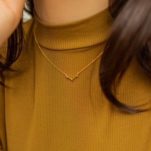 Ideal Dainty Antler Necklace