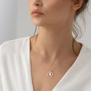 Personalized Heart Circle Name Necklace