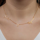 Stylish Double Name Pendant Necklace