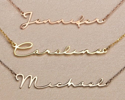 Glamours Multiple Name Necklace