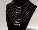 Glamours Multiple Name Necklace