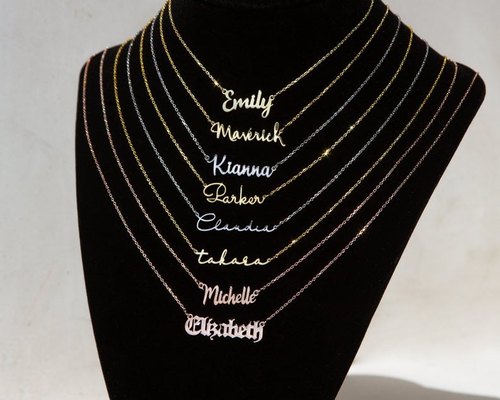 Glamours Multiple Name Necklace