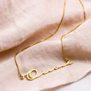 Adornment Signature Name Pendant Necklace