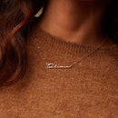 Adornment Signature Name Pendant Necklace