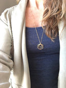 Triple Hexagon Necklace
