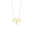 Tiny Monogram Dainty Initials Necklace