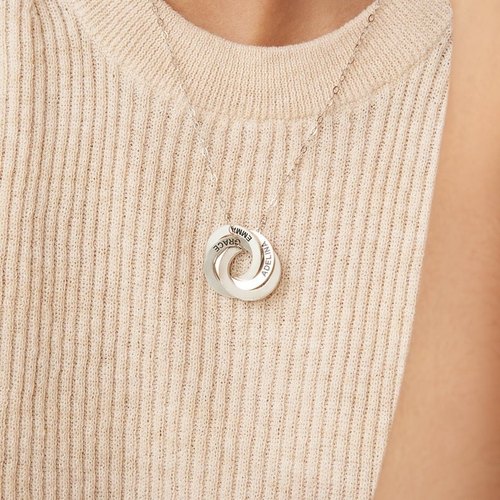 Floppy Infinity Circle Necklace
