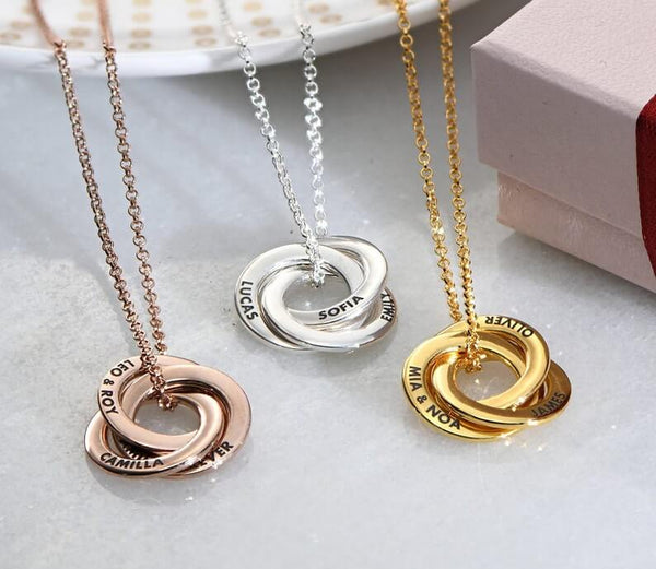 Floppy Infinity Circle Necklace