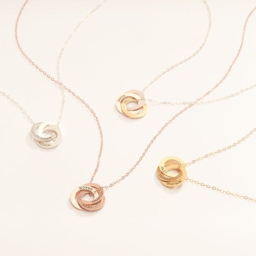 Floppy Infinity Circle Necklace
