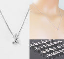 Personalized Tiny Initial Necklace Letter Necklace