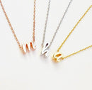 Personalized Tiny Initial Necklace Letter Necklace