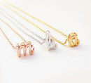 Personalized Tiny Initial Necklace Letter Necklace