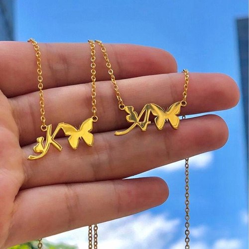 Personalized Necklace With Butterfly
