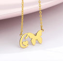 Personalized Necklace With Butterfly