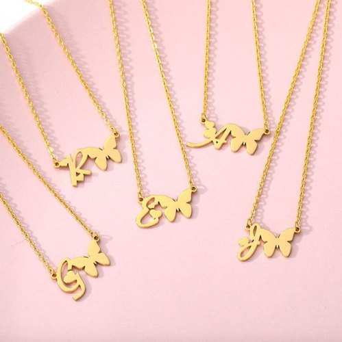 Personalized Necklace With Butterfly