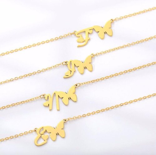 Personalized Necklace With Butterfly