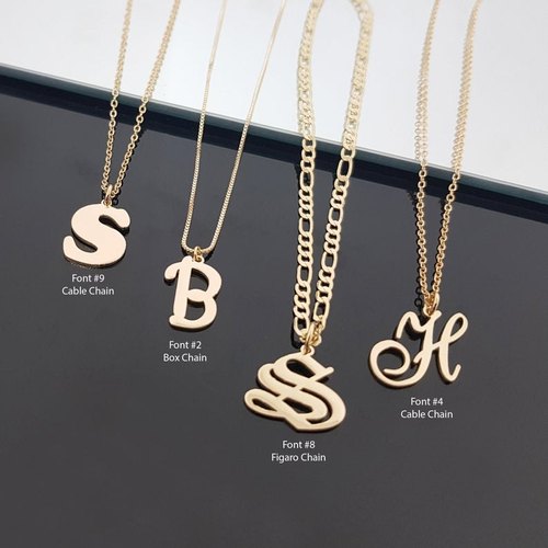 Personalized Name Letter Necklace