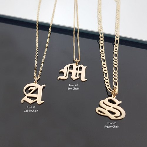 Personalized Name Letter Necklace