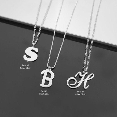 Personalized Name Letter Necklace