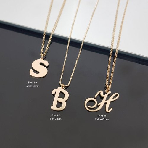 Personalized Name Letter Necklace