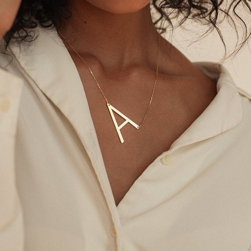 Boorish 16 Inch Letter Necklace