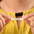 Laser Engraving Custom Name Necklace