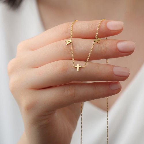 Long Personalized Letter Necklace