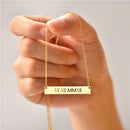 Laser Engraving Custom Name Necklace