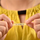 Laser Engraving Custom Name Necklace