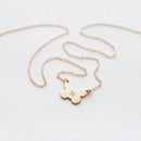 Butterfly Initial Name Pendant Necklace