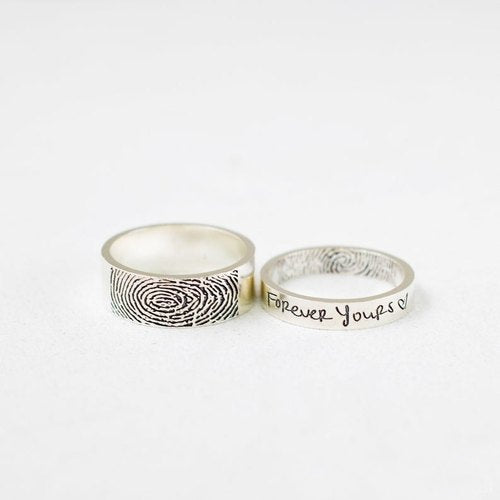 Fingerprint Set of 2 Ring