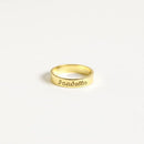 Thick Name Band Ring