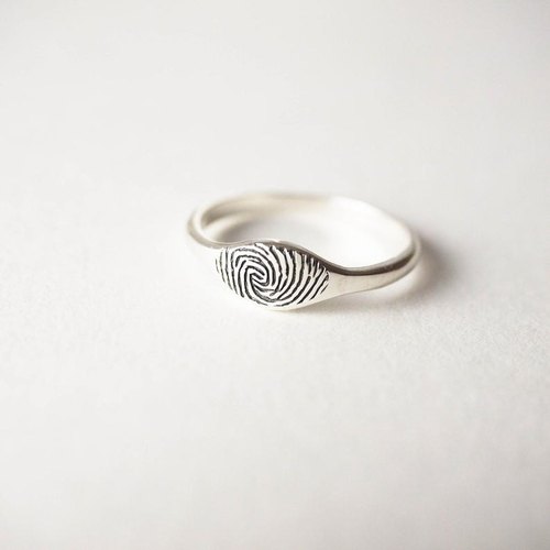 Fanciness Fingerprint Ring