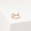 Fumble Two Name Ring - Adjustable