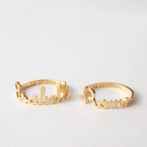 Tawdriness Custom Name Ring
